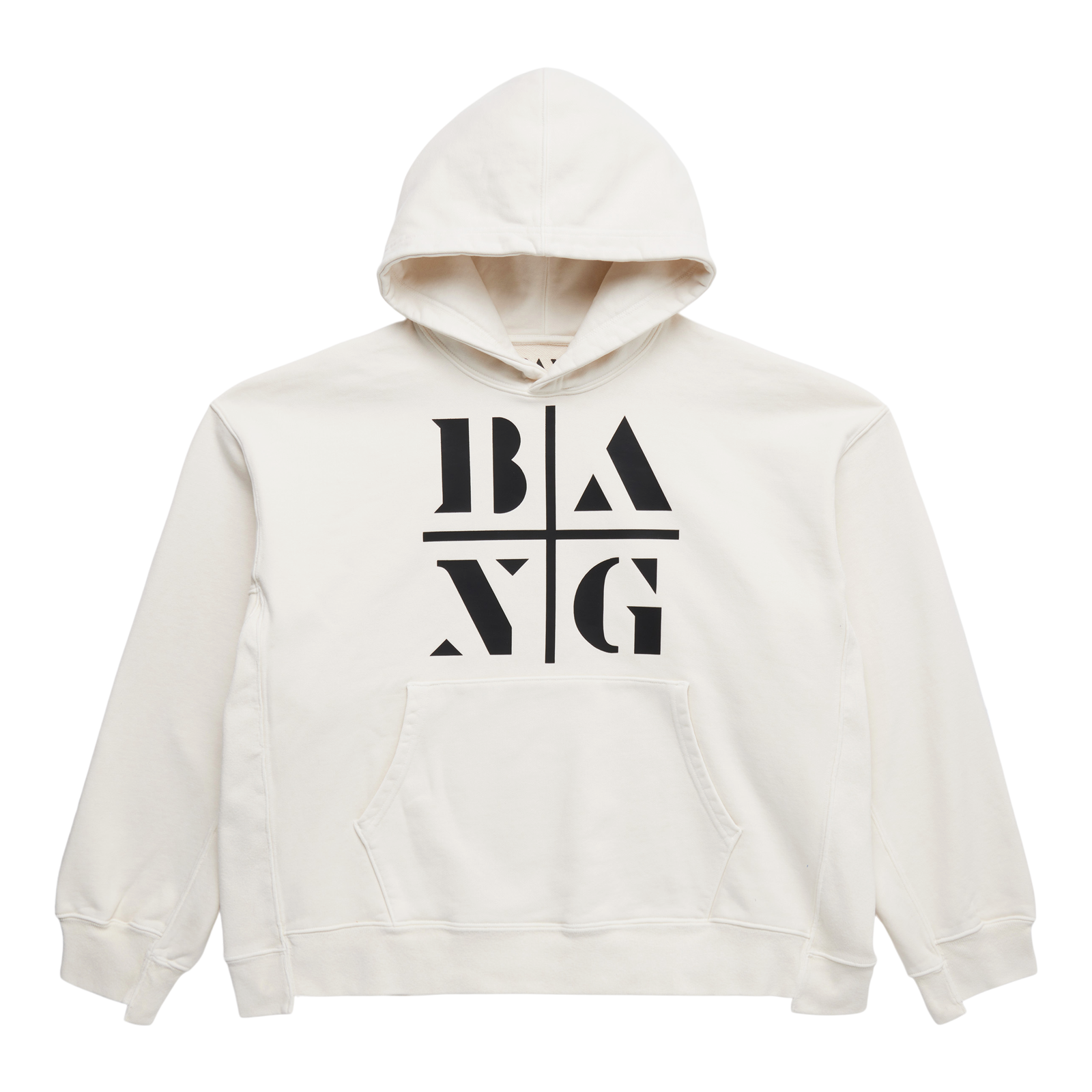 OFFSET HOODIE INT ECRU